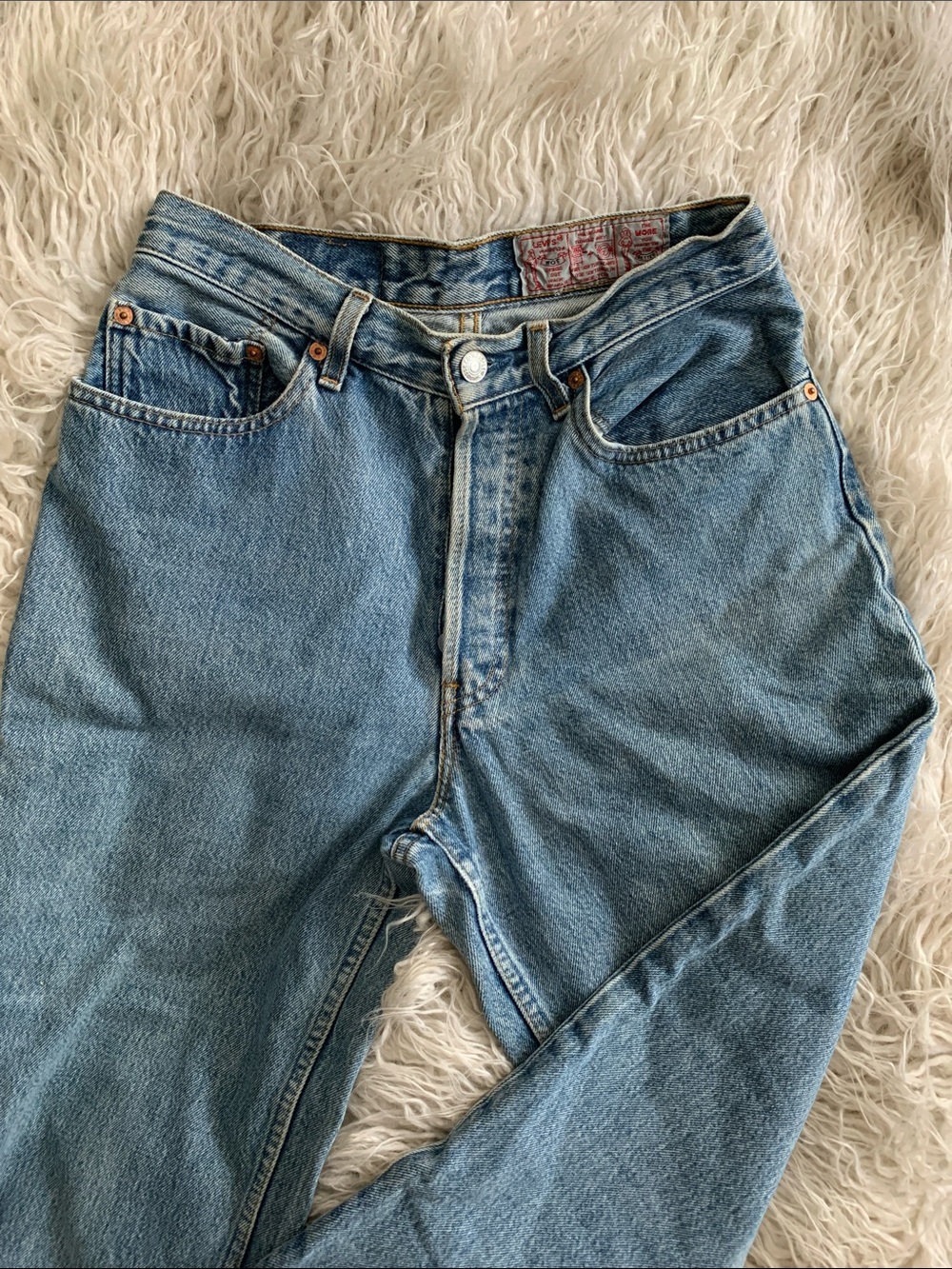 Vintage Levi’s 901 high rise straight jeans